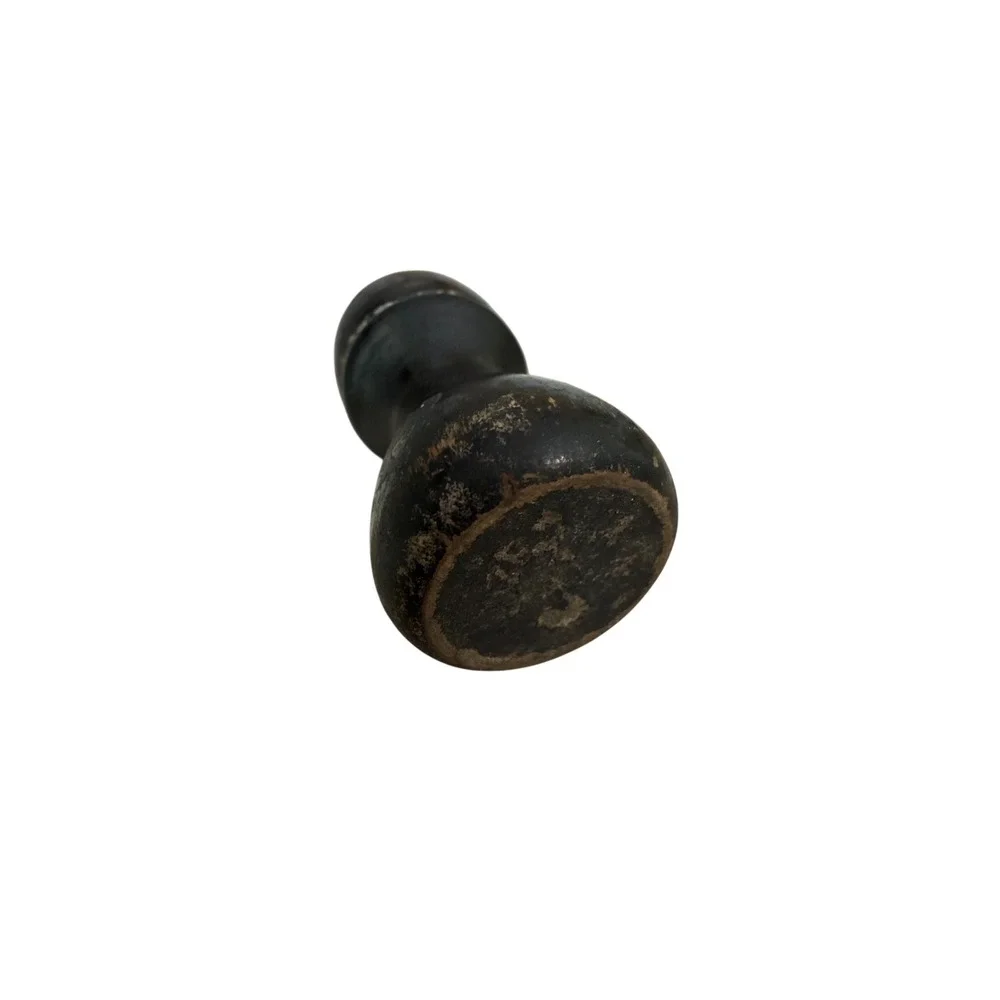 Shaving Brush Black Handle Natural Bristle Barber Grooming Tool Vintage